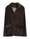 Alessia Santi Woman Blazer Dark Brown Size 6 Polyester, Polyamide, Elastane In Brown