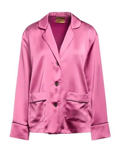 Alessia Santi Woman Blazer Mauve Size 12 Polyester In Purple