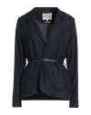 Alessia Santi Woman Blazer Midnight Blue Size 8 Polyester, Viscose, Wool, Elastane In Blue