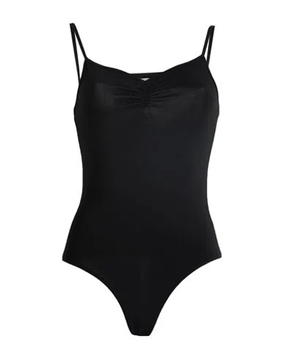 Alessia Santi Woman Bodysuit Black Size 2 Polyester, Viscose, Elastane
