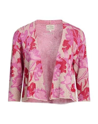 Alessia Santi Woman Cardigan Beige Size 4 Viscose, Metallic Fiber, Polyamide In Neutral