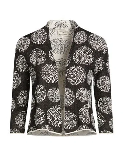 Alessia Santi Woman Cardigan Black Size 1 Cotton, Viscose, Polyester