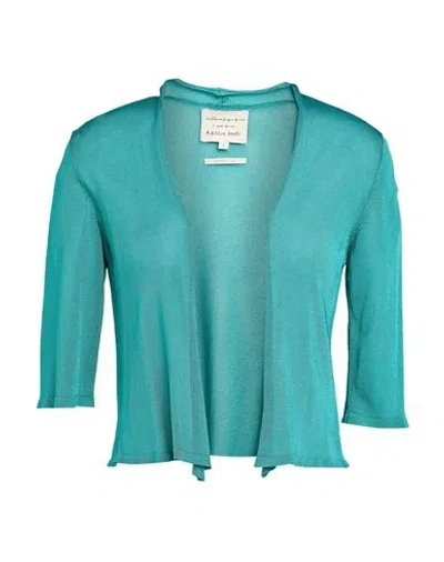 Alessia Santi Woman Cardigan Deep Teal Size 1 Viscose In Green