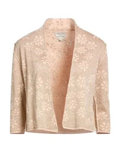 Alessia Santi Woman Cardigan Sand Size 3 Cotton, Viscose, Polyester In Neutral