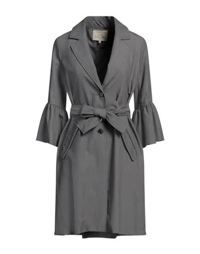 Alessia Santi Woman Coat Grey Size 6 Polyester, Viscose, Elastane