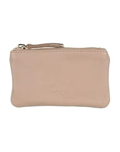 Alessia Santi Woman Coin Purse Taupe Size - Sheepskin In Neutral