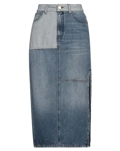 Alessia Santi Woman Denim Skirt Blue Size 28 Cotton