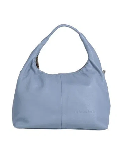 Alessia Santi Woman Handbag Slate Blue Size - Sheepskin