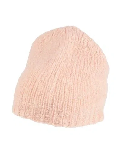 Alessia Santi Woman Hat Light Pink Size Onesize Alpaca Wool, Polyamide, Wool, Viscose, Metallic Fibe