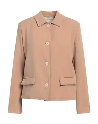 Alessia Santi Woman Jacket Beige Size 6 Polyester, Viscose, Elastane In Neutral