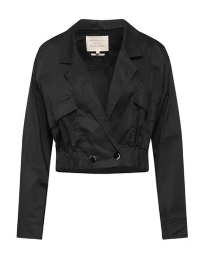 Alessia Santi Woman Jacket Black Size 4 Cotton