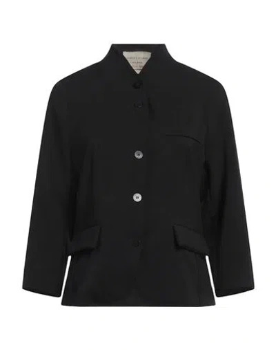 Alessia Santi Woman Jacket Black Size 6 Polyester