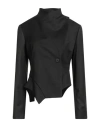 Alessia Santi Woman Jacket Black Size 8 Polyester, Viscose, Elastane