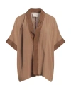Alessia Santi Woman Jacket Camel Size 10 Viscose, Cupro In Brown