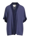 Alessia Santi Woman Jacket Dark Purple Size 10 Viscose, Cupro