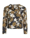 Alessia Santi Woman Jacket Military Green Size 6 Cotton In Black