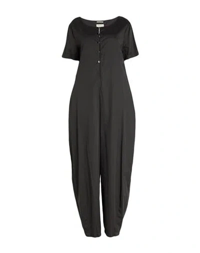 Alessia Santi Woman Jumpsuit Black Size 8 Cotton