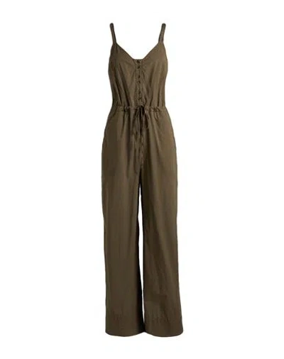 Alessia Santi Woman Jumpsuit Khaki Size 6 Cotton In Green