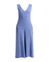 Alessia Santi Woman Jumpsuit Slate Blue Size 6 Linen