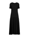 Alessia Santi Woman Maxi Dress Black Size 2 Viscose, Cupro In Black