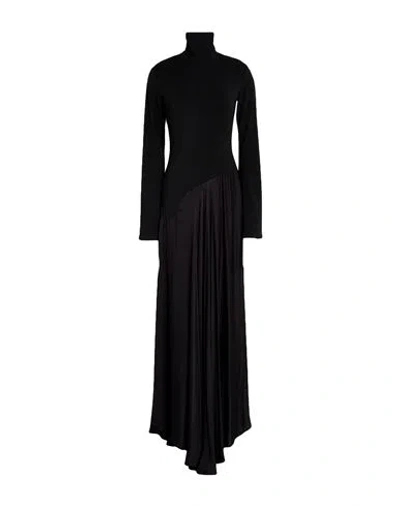 Alessia Santi Woman Maxi Dress Black Size 2 Viscose, Polyester, Elastane