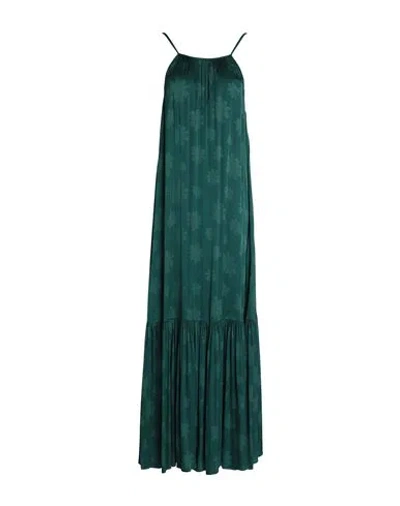 Alessia Santi Woman Maxi Dress Dark Green Size 6 Viscose