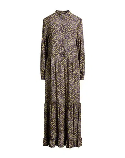 Alessia Santi Woman Maxi Dress Dark Purple Size 12 Viscose