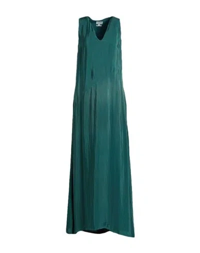 Alessia Santi Woman Maxi Dress Emerald Green Size 8 Viscose, Cupro