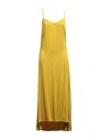 Alessia Santi Woman Maxi Dress Mustard Size 6 Viscose, Elastane In Yellow