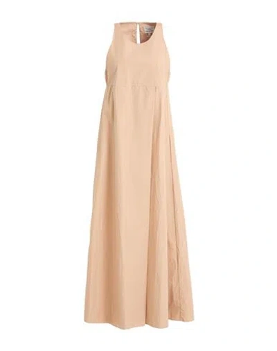 Alessia Santi Woman Maxi Dress Sand Size 2 Cotton In Pink