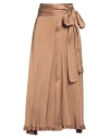 Alessia Santi Woman Maxi Skirt Camel Size 10 Viscose In Beige