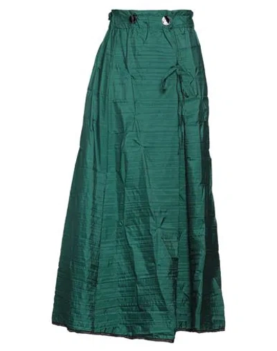 Alessia Santi Woman Maxi Skirt Emerald Green Size 10 Polyester