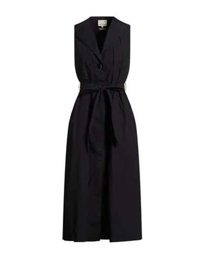 Alessia Santi Woman Midi Dress Black Size 10 Cotton