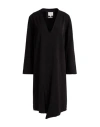 Alessia Santi Woman Midi Dress Black Size 12 Polyester, Viscose, Elastane In Black