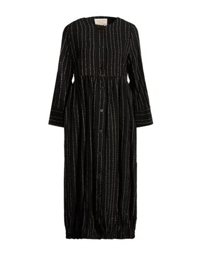 Alessia Santi Woman Midi Dress Black Size 8 Viscose, Acrylic, Wool, Polyester, Polyamide