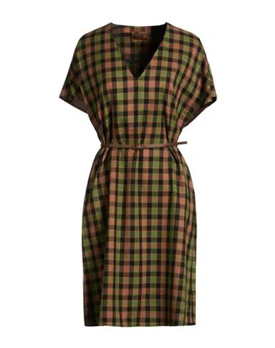 Alessia Santi Woman Midi Dress Green Size 10 Viscose