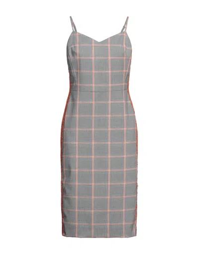 Alessia Santi Midi Dresses In Grey
