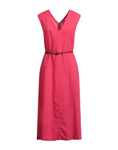 Alessia Santi Woman Midi Dress Magenta Size 6 Polyester In Pink