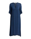 Alessia Santi Woman Midi Dress Midnight Blue Size 8 Viscose