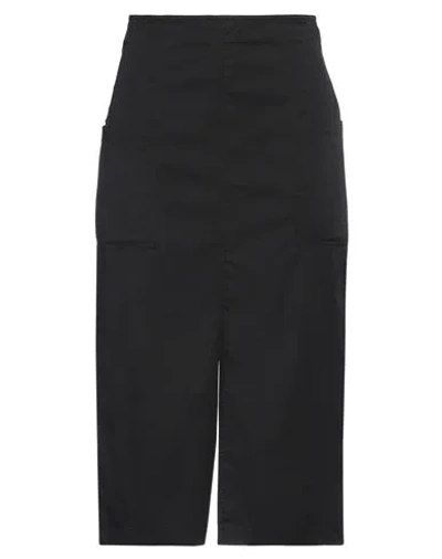 Alessia Santi Woman Midi Skirt Black Size 8 Cotton, Polyamide, Elastane