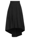 Alessia Santi Woman Midi Skirt Black Size 4 Cotton