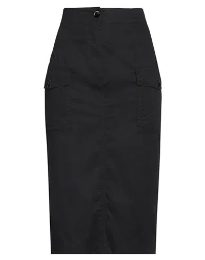 Alessia Santi Woman Midi Skirt Black Size 6 Cotton