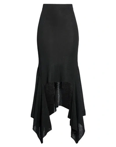 Alessia Santi Woman Midi Skirt Black Size L Acrylic, Polyester, Metal Fiber, Polyamide