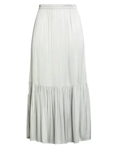Alessia Santi Woman Midi Skirt Light Green Size 6 Viscose, Elastane In Gray