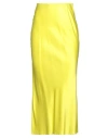 Alessia Santi Woman Midi Skirt Lime Green Size 2 Viscose, Elastane