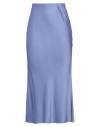 Alessia Santi Woman Midi Skirt Pastel Blue Size 8 Viscose, Elastane