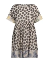Alessia Santi Woman Mini Dress Beige Size 6 Cotton