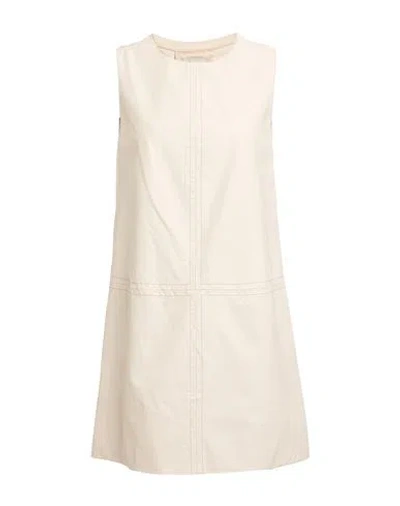 Alessia Santi Woman Mini Dress Beige Size 6 Viscose, Polyamide, Elastane, Polyurethane Resin In Neutral