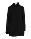 ALESSIA SANTI ALESSIA SANTI WOMAN MINI DRESS BLACK SIZE 3 POLYESTER, VISCOSE, ELASTANE
