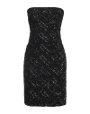 Alessia Santi Woman Mini Dress Black Size 10 Polyester, Elastane In Black